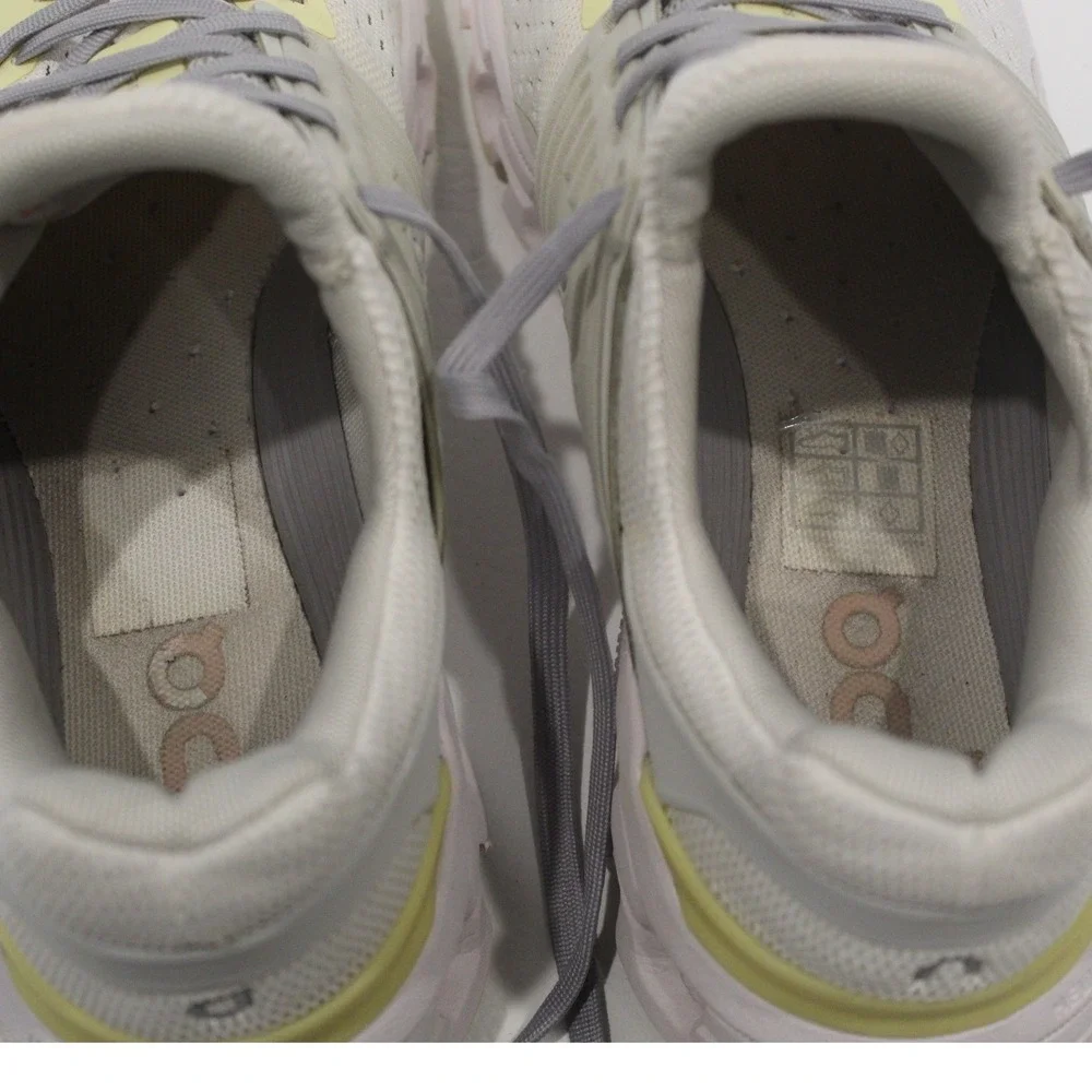 On Running Cloudswift Running Shoes Womans‎ 8.5 White Yellow Lace Up Athletic